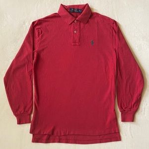 Polo RalphLauren red w/green logo l/s Size…